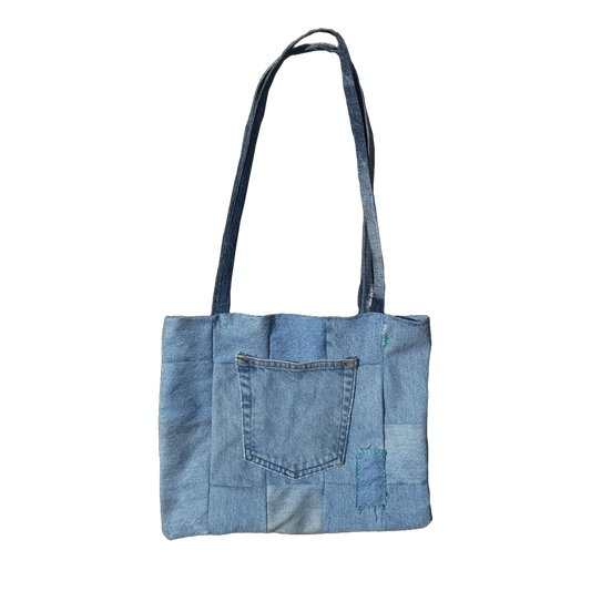 LIGHT BLUE DENIM TOTE (OOOO) - cottonsmith